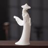XIALON Chinese Retro Home Furnishings Fairy Garden Ceramic Whiteware Figures Tearoom Ornament view 3