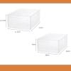 OWKAY Transparent Shoe RackTransparent Independent Shoe Rack Drawer Home Stackable Storage Rack Men and Women Dormitory Shoe Rack Shoe Cabinet Shoe Display view 2