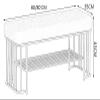 ALDEPO Shoe Cabinet Storage Bench End of Bed Bench Light Luxury Shoe Changing Stool Shoe Cabinet Door Shoe Rack for Hallway Bedroom Living Room Corridor (Color : White, Size : 80 * 35 * 45 cm) view 3
