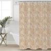 Ocean Waterproof Shower Curtains Set - Standard 60 x 72 Inch, Beige Starfish Seashell Conch Nautical Coastal Beach Polyester Fabric Bathroom Curtain with 12 Hooks, Bathroom Accessories, 1 Panel view 1