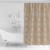 Ocean Waterproof Shower Curtains Set - Standard 60 x 72 Inch, Beige Starfish Seashell Conch Nautical Coastal Beach Polyester Fabric Bathroom Curtain with 12 Hooks, Bathroom Accessories, 1 Panel view 3