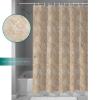 Ocean Waterproof Shower Curtains Set - Standard 60 x 72 Inch, Beige Starfish Seashell Conch Nautical Coastal Beach Polyester Fabric Bathroom Curtain with 12 Hooks, Bathroom Accessories, 1 Panel view 4