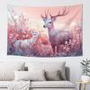 Baxozud deer Tapestry Psychedelic Tapestry Wall hanging Bedding Tapestry view 3