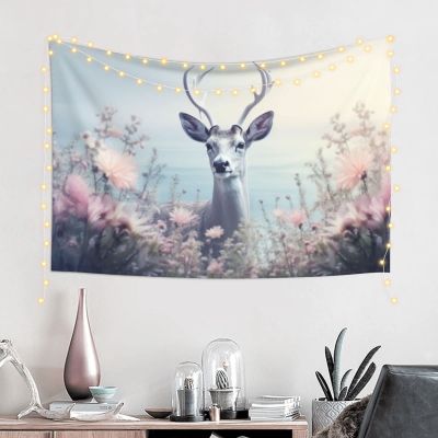 Baxozud deer Tapestry Psychedelic Tapestry Wall hanging Bedding Tapestry