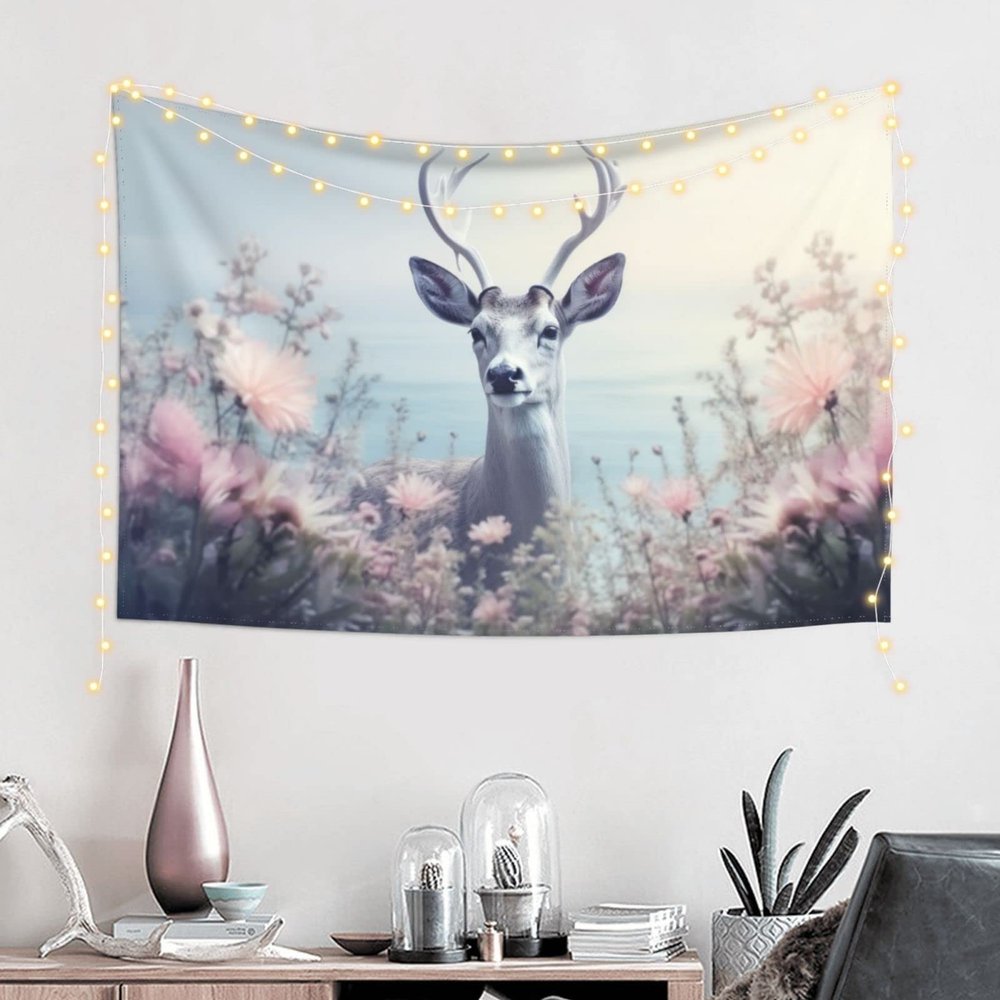 Baxozud deer Tapestry Psychedelic Tapestry Wall hanging Bedding Tapestry
