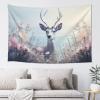 Baxozud deer Tapestry Psychedelic Tapestry Wall hanging Bedding Tapestry view 3