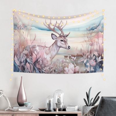 Baxozud deer Tapestry Psychedelic Tapestry Wall hanging Bedding Tapestry