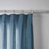 TWOPAGES Aegean Blue Curtain 90 Inches Long Linen Textured Light Filtering Pinch Pleated Drape for Kitchen, Window Treatment Curtain Panel (1 Panel, W84 x L90) view 2