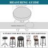 2 Pack PU Bar Stool Covers - Waterproof, Removable, Washable - Gray - Fits 13-18 Inch Round Stools view 2