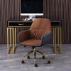 Office Computer Desk Chair Game Ergonomic Office PC Desk and Chair with Height Adjustment Lumbar Support Function with Central Back Swivel Task Chair Backrest Office Chair (Color : A) view 2