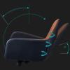 Office Computer Desk Chair Game Ergonomic Office PC Desk and Chair with Height Adjustment Lumbar Support Function with Central Back Swivel Task Chair Backrest Office Chair (Color : A) view 4