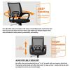 BNNP Office Computer Desk Chair Game Home Office Chair Black Ergonomic Desk Chair Grid Pc Chair with Lumbar Support Executive Swivel Adjustable Arms and Arms Backrest Office Chair view 3