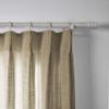 TWOPAGES Pinch Pleated Drape for Kitchen, Linen Textured Light Filtering Privacy Protection Curtain Window Treatment Curtain (1 Panel, Taupe Grey, 72W x 84L) view 2