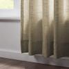 TWOPAGES Pinch Pleated Drape for Kitchen, Linen Textured Light Filtering Privacy Protection Curtain Window Treatment Curtain (1 Panel, Taupe Grey, 72W x 84L) view 3