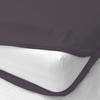 100% Egyptian Cotton Mattress Cover, 800 Thread Counts, 12" Inch Deep Pocket Cot Size (30" x75") Inch, Dark Grey Solid Mattress Cover Zipper Around The Mattress view 2