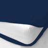 100% Egyptian Cotton Mattress Cover, 800 Thread Counts, 12" Inch Deep Pocket Twin-XL Size (39" x 80") Inch, Navy Blue Solid Mattress Cover Zipper Around The Mattress view 2