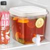 2 Clear Beverage Dispenser With Spigot,3.5L Beverage Dispenser Water Container With Faucet,Iced Juice Lemonade Dispenser For Daily Use,Milk Dispenser For Fridge,Water Lemonade Juice Dispenser view 4