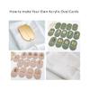 Yuxuanish Set of 12 Acrylic Luggage Tag,Mirrored Acrylic Place Cards Blanks with Tassels,DIY Oval Wedding Guest Name Cards,Acrylic Name Place Card (Silver Mirror) view 3