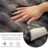 AWAV Sofa Slipcover Corner 3/2/1/4 Seater Sofa Cover Thick Rabbit Plush Sofa Cushion, Non-Slip Sofa Cover, L Shape Couch Cover Sofa Protector, Washable for Sectional Couch (Black,70x210cm) view 3