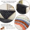AWAV Sofa Slipcover Corner 3/2/1/4 Seater Sofa Cover Thick Rabbit Plush Sofa Cushion, Non-Slip Sofa Cover, L Shape Couch Cover Sofa Protector, Washable for Sectional Couch (Black,70x210cm) view 4