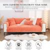 AWAV Sofa Slipcover Corner 3/2/1/4 Seater Sofa Cover Thick Rabbit Plush Sofa Cushion, Non-Slip Sofa Cover, L Shape Couch Cover Sofa Protector, Washable for Sectional Couch (Brown,70x90cm) view 2
