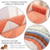 AWAV Sofa Slipcover Corner 3/2/1/4 Seater Sofa Cover Thick Rabbit Plush Sofa Cushion, Non-Slip Sofa Cover, L Shape Couch Cover Sofa Protector, Washable for Sectional Couch (Brown,70x90cm) view 4