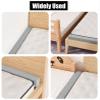 ENHEN Bed Gap Filler Queen/King Bed Gap Filler Pad, Bed Wedge Pillow Mattress Gap Filler Double Bed, Washable Removable Extender Bridge for End/Side of Bed (Color : Blue, Size : 60x5x4/152x13x10cm) view 2