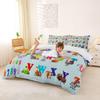 jejeloiu Kids Educational Bedding Set Queen Size 3Pcs for Boys Girls Queen view 4