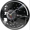 Wall Clock Battery Operated Silent Non-Ticking 12 Inch Sailing On The Sea Vinyl Wall Clock Lighthouse Streamship Signal Lamp Sea Gull Animal Wall Watch Retro Voyagers' Gift view 2