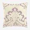BrylaneHome Amelia Square Pillow - Ivory Lavender view 1