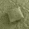 BrylaneHome Amelia Square Pillow - Ivory Lavender view 3