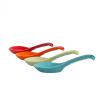 Soup Spoons 4pcs Chinese Soup Spoon Set Long Handle Stoneware Porcelain Rice Spoon Dinner Spoon Table Spoon (Color : 1) view 1