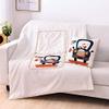 2 In 1 Cushion Throw Pillows,travel pillow blanket,pillow blanket 2 in 1,Easy to carry,Cartoon Pictures Foldable Pillow Blanket 2 In 1 Warm Patchwork Quilt Blanket Printed Home Office Throw Cushion Ru view 2