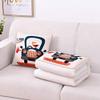 2 In 1 Cushion Throw Pillows,travel pillow blanket,pillow blanket 2 in 1,Easy to carry,Cartoon Pictures Foldable Pillow Blanket 2 In 1 Warm Patchwork Quilt Blanket Printed Home Office Throw Cushion Ru view 3