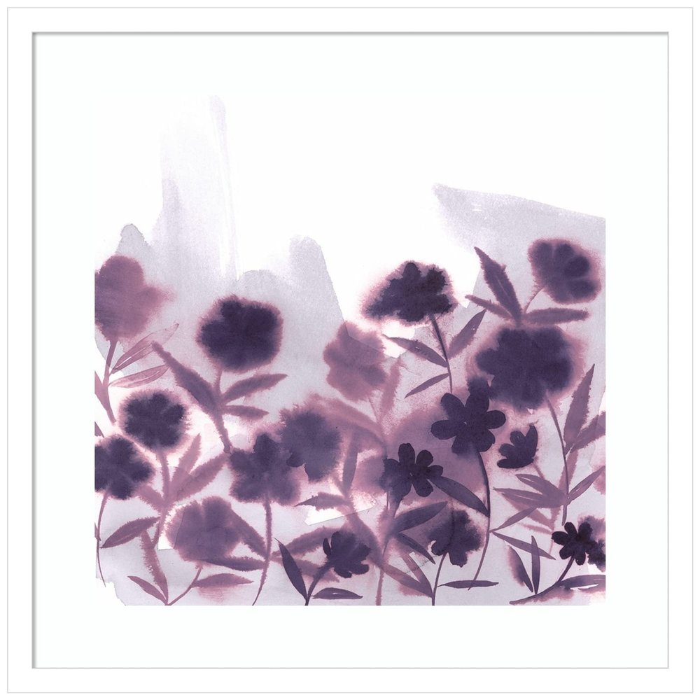 Amanti Art Framed Wall Art Print 21x21 Ultra Violets II by Grace Popp, Abstract Wall Art, Modern Contemporary Decor, Medium Poster Painting Artwork for Living Room, Bedroom, Bathroom, Kitchen, Office