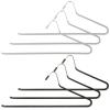 6pcs Multi-Function Pants Hangers Non- Coating for Closet Storage Heavy-Duty Open-Ended Design Versatile for Jeans and Trousers Shaped Hangers view 1