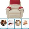 AWAV Sofa Armrest Cover, Headrest Cover for Recliner Chair Arm Cover, Armchair Slipcover with Pockets Nonslip Quilted Furniture Protector for Pets Leather Sofa Couch (Red,2 Seater(4pcs)) view 4