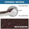 H.VERSAILTEX Armrest Covers for Sofa Water Resistant Couch Arm Covers Remote Control Holder Sofa Armrest Organizer for Magazine, Tablet, Phone, iPad(Set of 2, Brown/Beige) view 4