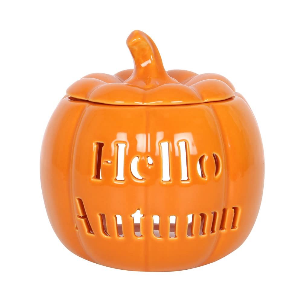 Something Different Hello Autumn Ceramic Pumpkin Oil Burner (One Size) (Orange)