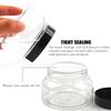 8 oz Clear Plastic Jars with Lids - BPA Free PET Food-Grade Containers - Perfect for Cosmetics, Storage, Crafts, Slime - Wide Mouth, Screw Top, Set of 12 - Mason Style, Easy-to-Clean, Leakproof view 3