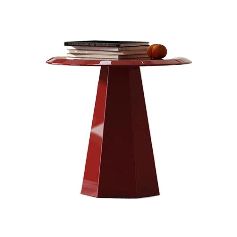 Coffee Table Modern Round Side Table, Solid Wood Nightstand Coffee End Table for Living Room, Bedroom, Small Spaces, Fully Assembled Bedside Table Small Side Table