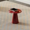 Coffee Table Modern Round Side Table, Solid Wood Nightstand Coffee End Table for Living Room, Bedroom, Small Spaces, Fully Assembled Bedside Table Small Side Table view 4