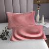Erosebridal Girl Stripe Quilt Set Queen Size Red White Ticking Stripes Bedspread Set Bedroom Decor Horizontal Striped Lines Coverlet Set for Kids Women Modern Abstract Bedding Set view 3