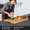 30 x 20 Extra Large Bamboo Cutting Board for Kitchen, Cutting Board Stove Top Cover, Butcher Block Chopping Board with Handle and Juice Groove, Large Charcuterie Board Over the Sink view 3