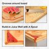 30 x 20 Extra Large Bamboo Cutting Board for Kitchen, Cutting Board Stove Top Cover, Butcher Block Chopping Board with Handle and Juice Groove, Large Charcuterie Board Over the Sink view 4