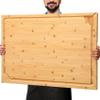 36 x 24 Extra Large Bamboo Cutting Board for Kitchen, Cutting Board Stove Top Cover with Handle, Butcher Block Chopping Board with Juice Groove, Large Charcuterie Board Over the Sink view 1