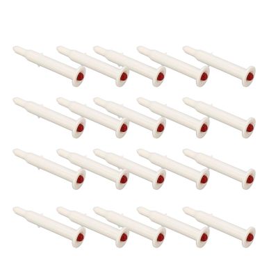 Lwuey Poultry Thermometer, Cooking Roasted Turkey Timer Disposable Plastic Chicken Cook Meat Temperature Meter Accurately Popping Out Kitchen Gadgets for Meat Beef Restaurants Oven 20PCS
