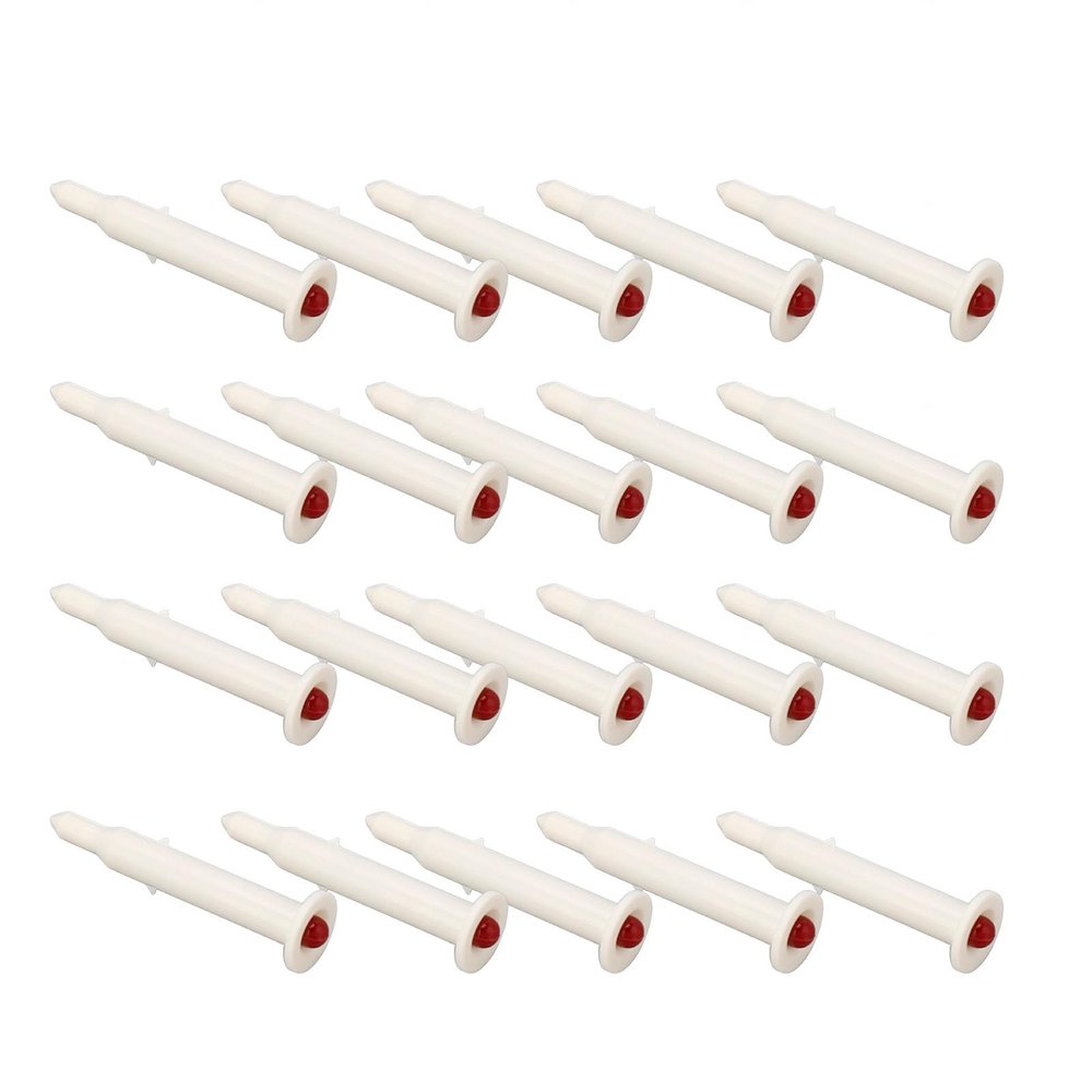 Lwuey Poultry Thermometer, Cooking Roasted Turkey Timer Disposable Plastic Chicken Cook Meat Temperature Meter Accurately Popping Out Kitchen Gadgets for Meat Beef Restaurants Oven 20PCS