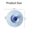 4PCS Silicone Cup Lids Food Grade Airtight Seal Mug Covers Anti-Dust Glass Cup Cap with Spoon Holder for Coffee and Tea Bright Color Mixed 10cm view 2