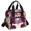 Insulated Lunch Bag Women Men Skull Bride Flower Large Reusable Lunch Box Leakproof Lunch Tote Bag Cooler Bag with Adjustable Shoulder Strap Travel Picnic Work Beach view 1